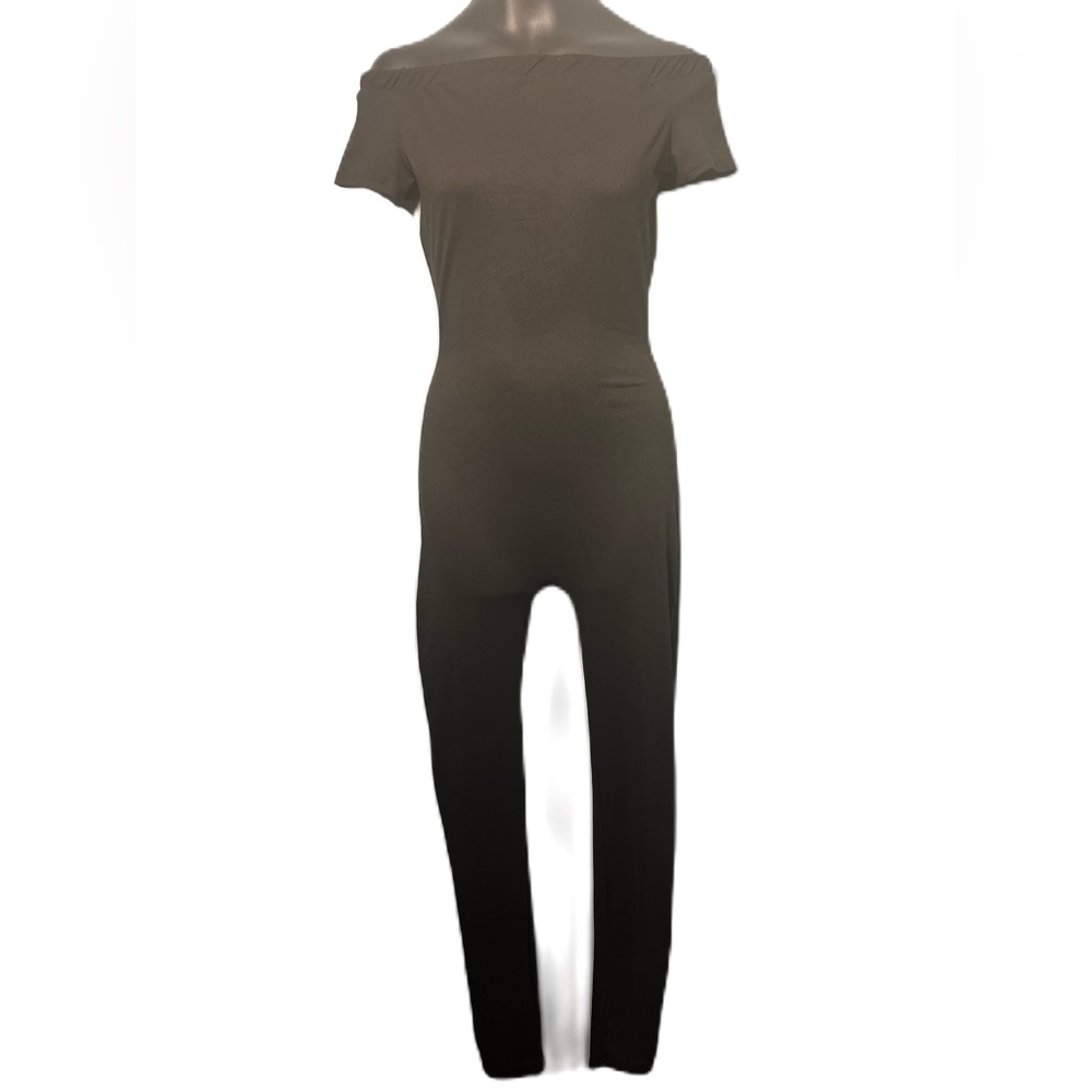• Black Off The Shoulder Jumpsuit